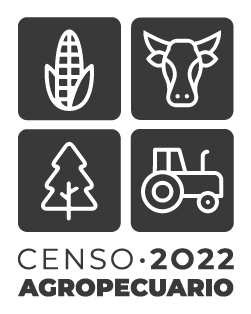Logotipo Censo Agropecuario 2022 en jpg, vertical color gris