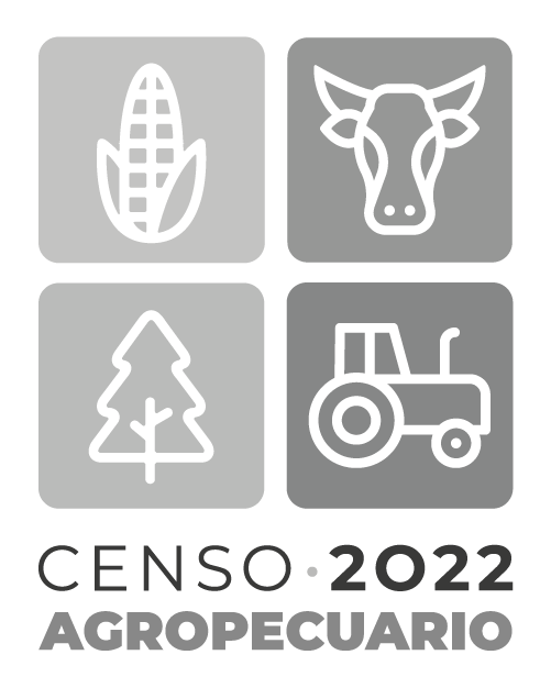Logotipo Censo Agropecuario 2022 en jpg, vertical duotono