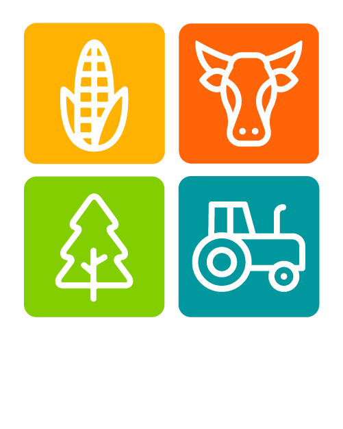 Logotipo Censo Agropecuario 2022 en png, vertical color texto blanco