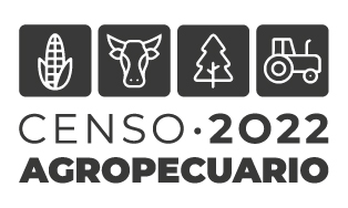 Logotipo Censo Agropecuario 2022 en jpg, horizontal color gris