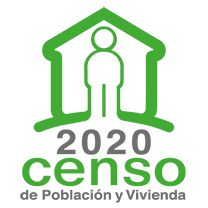 Logotipo Censo de Población y Vivienda 2020 en gif, color