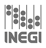 Logotipo INEGI en jpg, verticalcolor gris