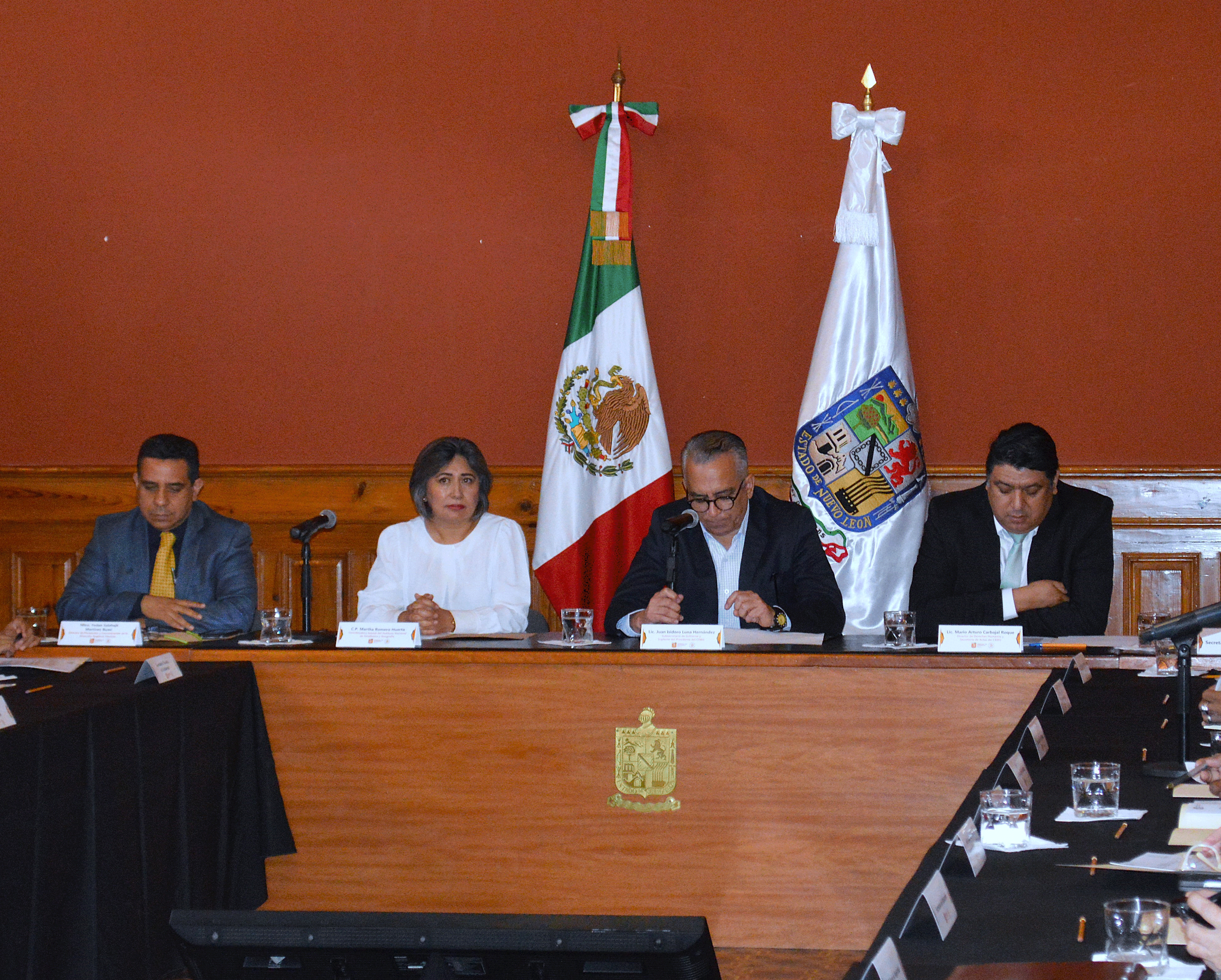 integrantes del Comité Estatal de Información Estadística y Geografía del estado de Nuevo León