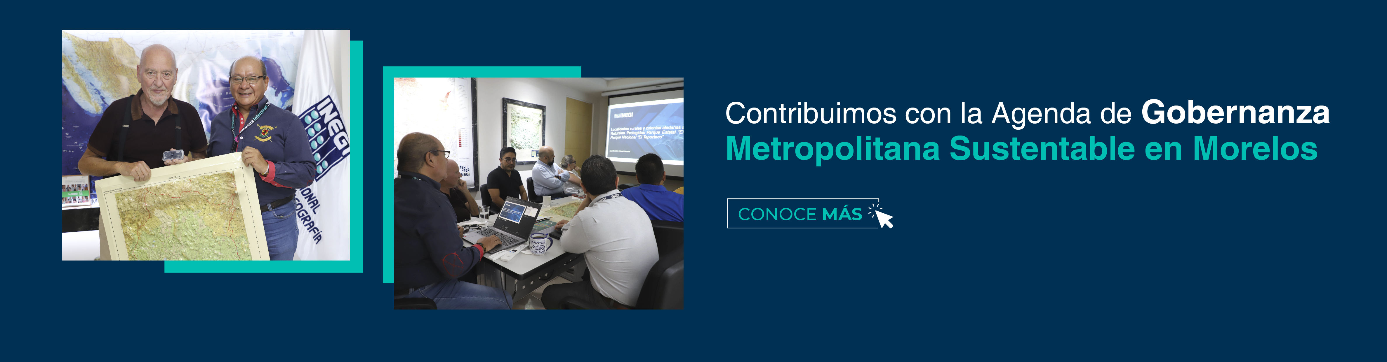collage de comitiva y personal del Instituto