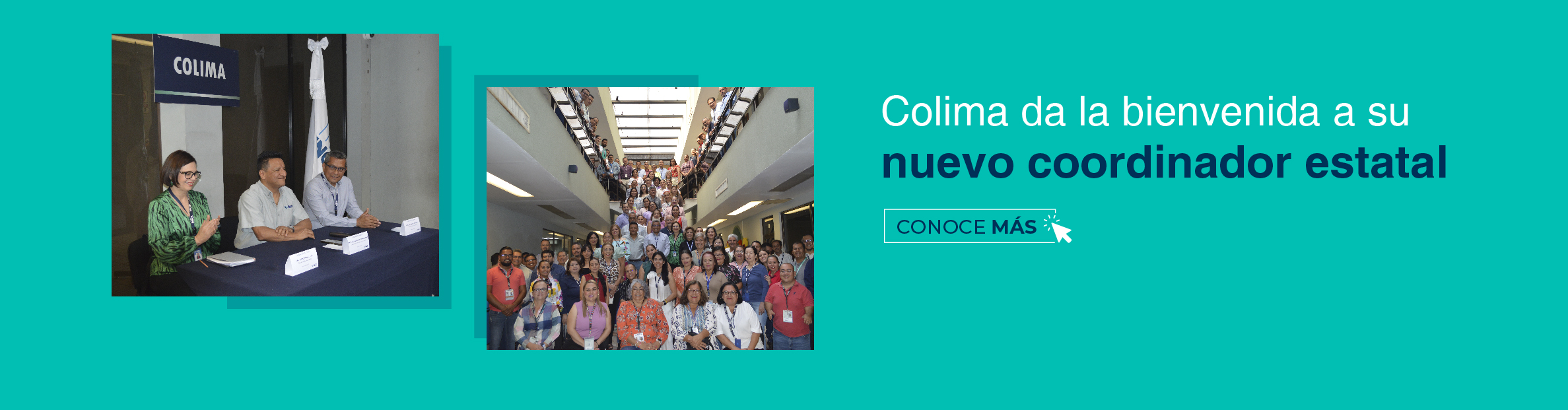 autoridades y personal de la Dirección Regional Occidente y de la Coordinación Estatal Colima.