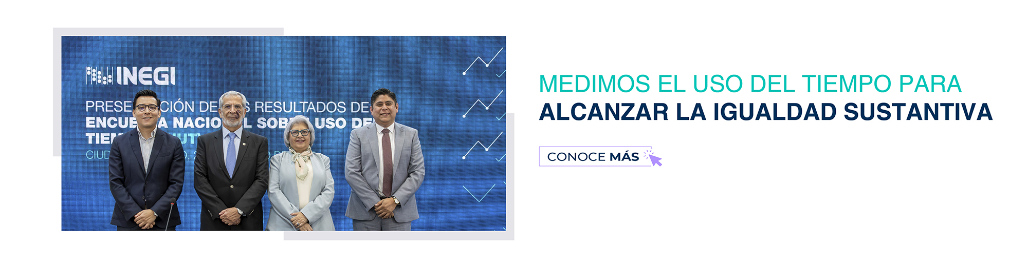 autoridades del INEGI y medio de comunicación. 