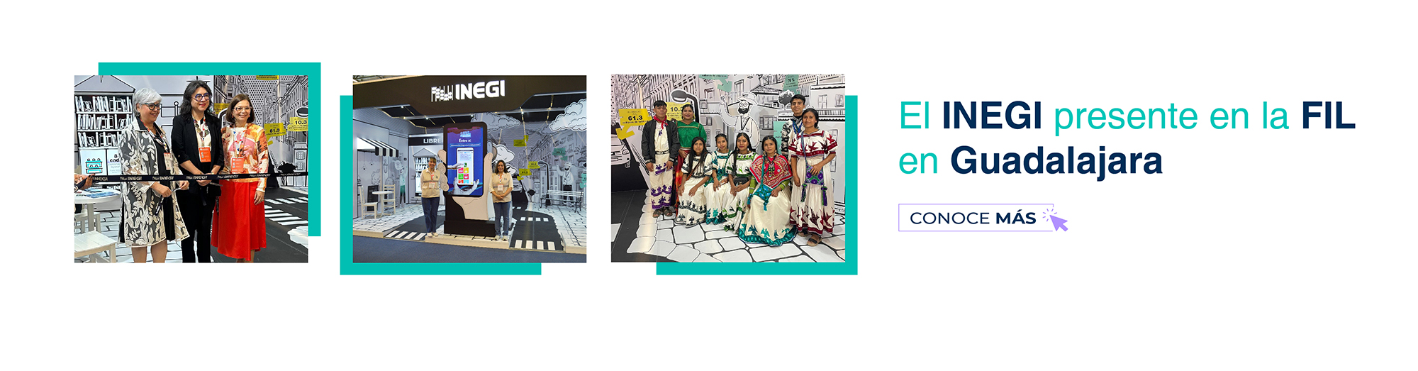 autoridades, estand, evento y asistentes. 