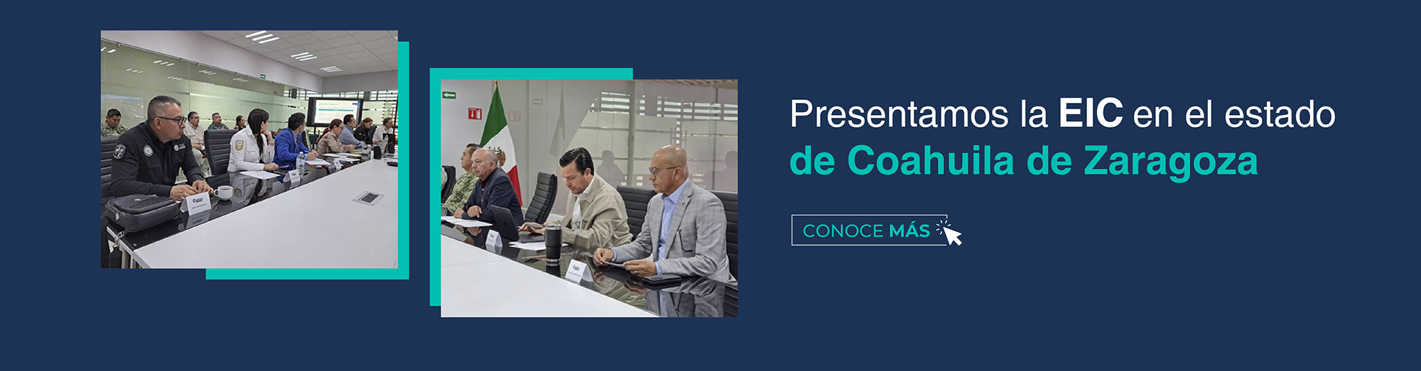 autoridades del INEGI y de las instituciones de seguridad de los tres órdenes de gobierno en Coahuila.